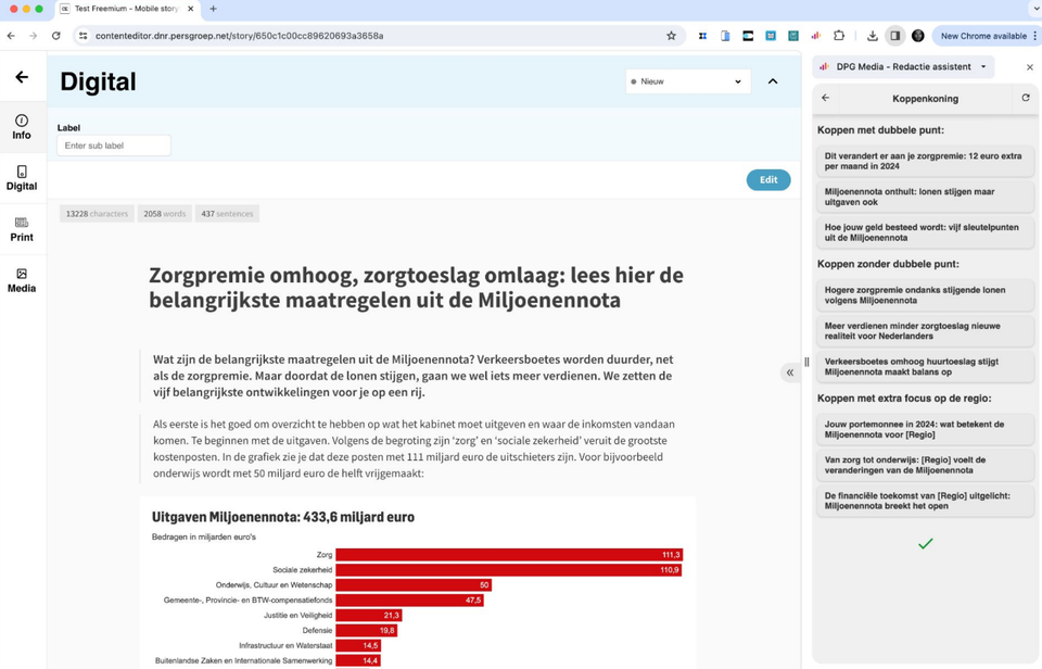 Hoe DPG Media AI in het redactieproces probeert te integreren